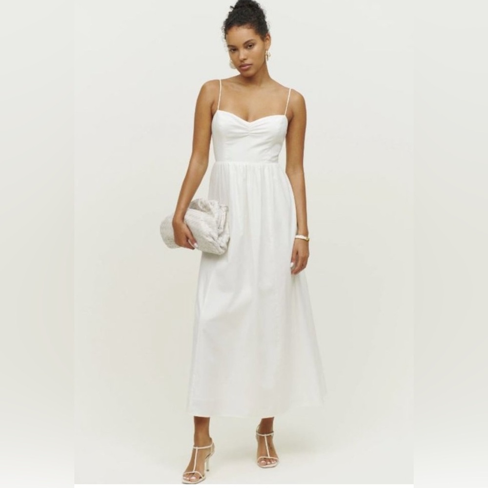 NWT Reformation White Dovie Dress - L